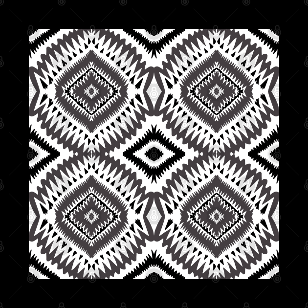 Black and Grey Aztec by Suneldesigns