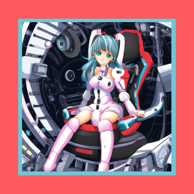 Anime Girl in Macha Cockpit by Starbase79