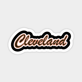 Football Fan of Cleveland Magnet