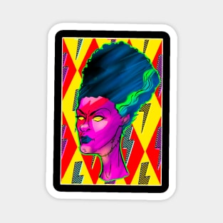 Psychedelic Bride of Frankenstein Magnet