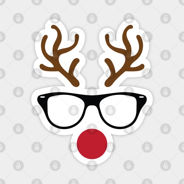 Rudolf Face Magnet by Nataliatcha23