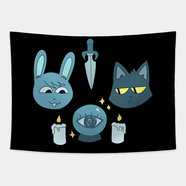 Fortune Tellers [GRAY] Tapestry by Ley-Z Designs