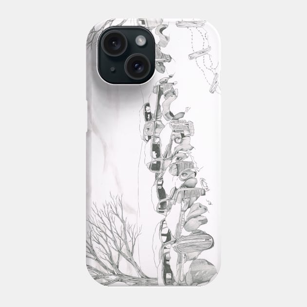 Tombstones Phone Case by GrizzlyVisionStudio