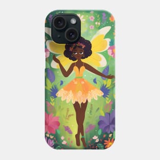 Cute Fairy in the Floral Garden Phone Case