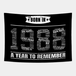 1988 Birth Year Events | 31st Birthday Gift Tapestry