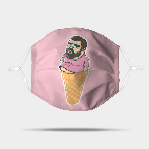 Ice Cream Man Icecream Mask Teepublic