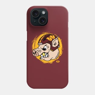 Hogg Boss in Marroon Helmet Phone Case