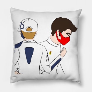 Charles Leclerc & Pierre Gasly Pillow