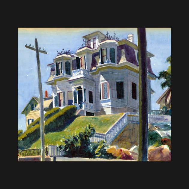 High Resolution Edward Hopper Haskell's House 1924 by tiokvadrat