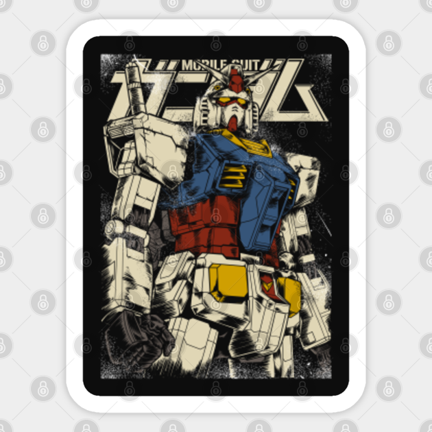 The First Gundam Colored ver. - Gundam - Sticker