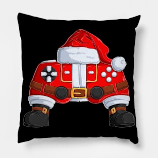 Video Games Gaming Gamer Christmas Day Santa Claus Controller Pillow