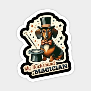 Magician Dachshund Magnet