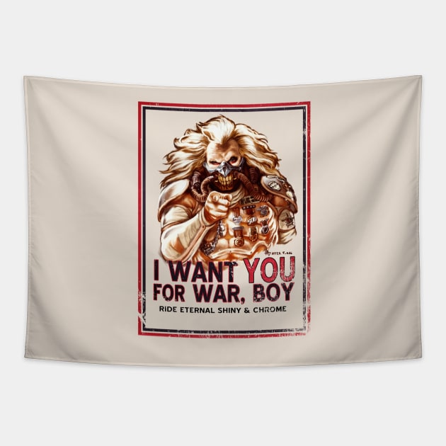 I Want YOU for WAR, BOY Tapestry by grungethemovie