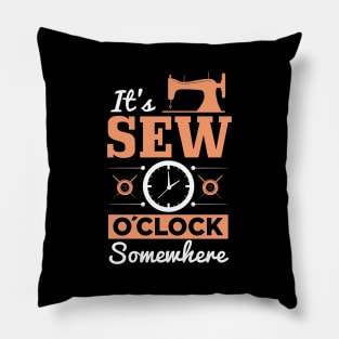 Funny Sewing Sewer Design Pillow