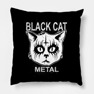 BLACK METAL CAT Pillow