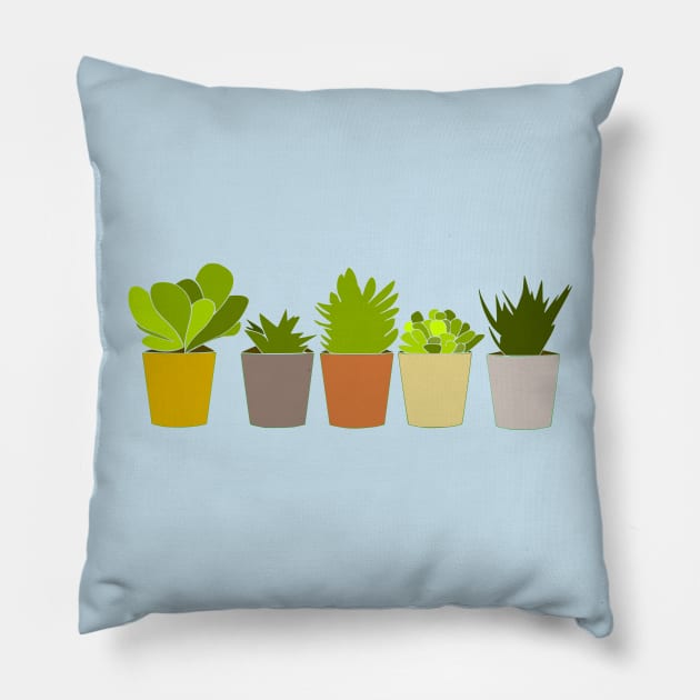 Colorful plants Pillow by jkwatson5