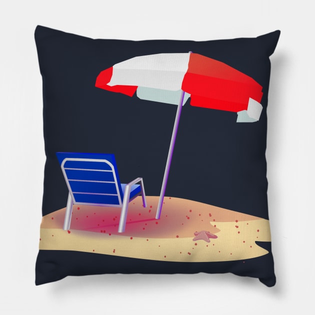 Beach please Pillow by Imutobi