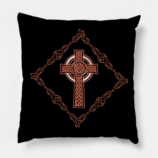 Elegant celtic cross Pillow