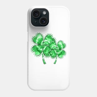 Double Tie Dye Shamrock Phone Case