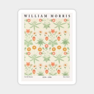 William Morris Exhibition Wall Art, Morris Daisy Pattern, Textile Design, Men Women Gift Magnet