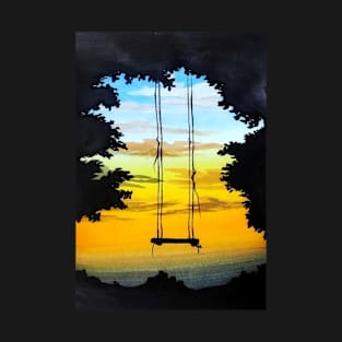 pretty sunset painting T-Shirt