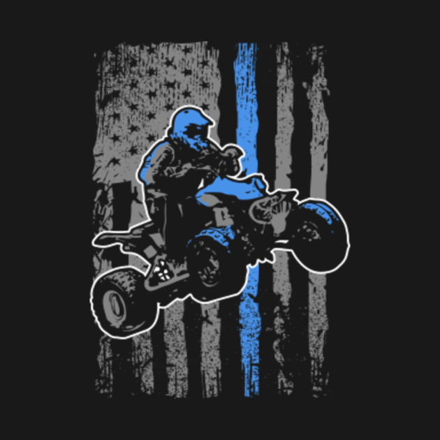 Disover American Flag Quad ATV Rider Gift Idea - Atv - T-Shirt