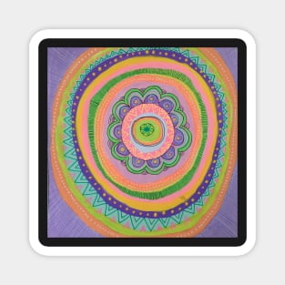 Colour burst Mandala Magnet