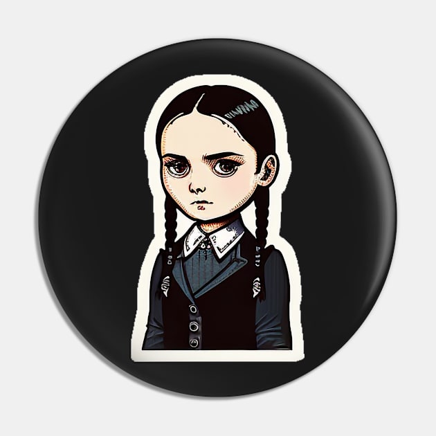 ADDAMS Family, Wednesday-inspired design, Pin by Buff Geeks Art