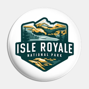 Isle Royale National Park US Michigan Pin