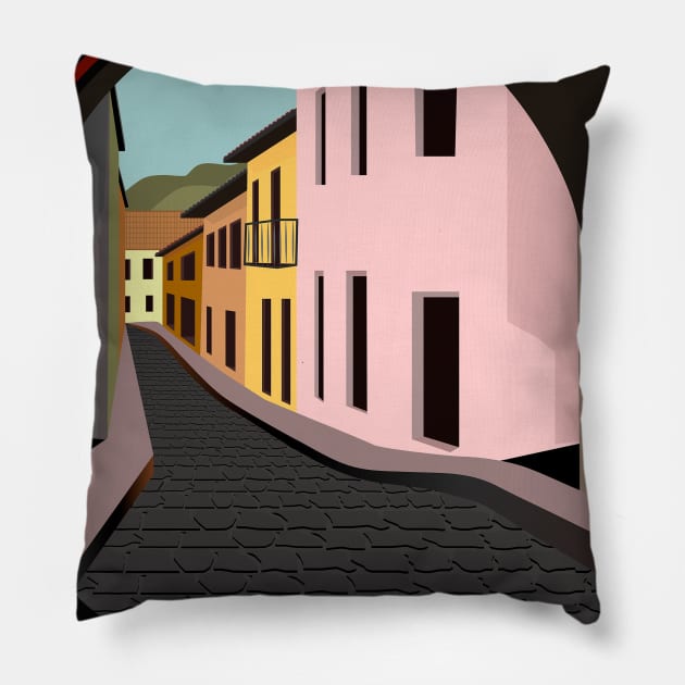 Calle ciudad vieja Pillow by leeloolook