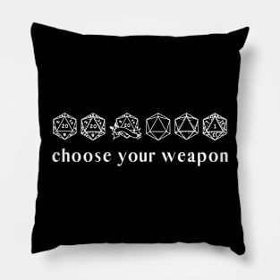 Choose your weapon Pillow