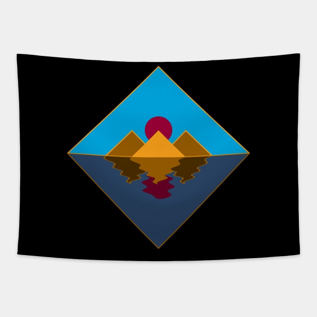 Egyptian Pyramids Mirage Tapestry by McNutt