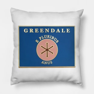 Vintage Greendale Community College Pillow