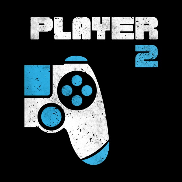 Player 1 Player 2 Gamer Partnerlook by Schwarzweiss