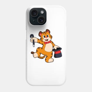 Tiger as Gentleman with Hat Phone Case