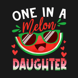 One In A Melon Daughter Watermelon Family Matching T-Shirt