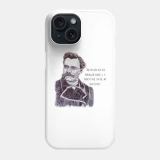 Friedrich Nietzsche quote about perspective Phone Case