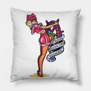 Strong Invincible Woman Pillow