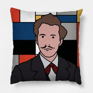 Piet Mondrain (young) Pillow