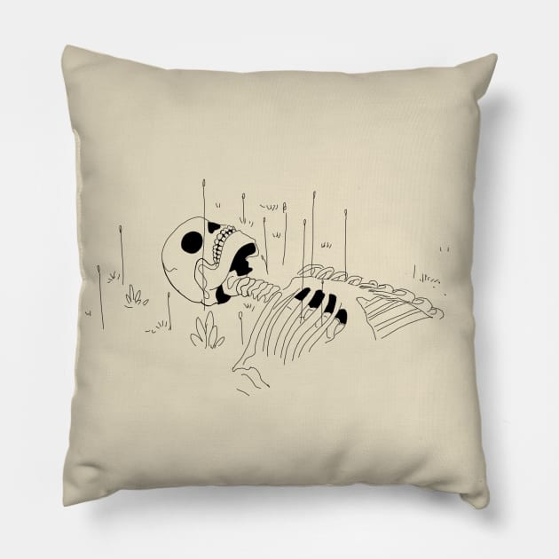 Skeleton Pillow by Jen