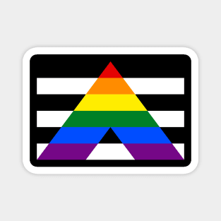 LGBTQ Ally Pride Flag Magnet