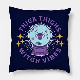 Thick Thighs Witch Vibes Pillow