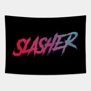 Slasher Typographic Design Tapestry