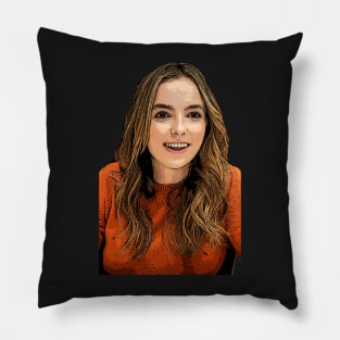 Jodie Comer in Orange Pillow