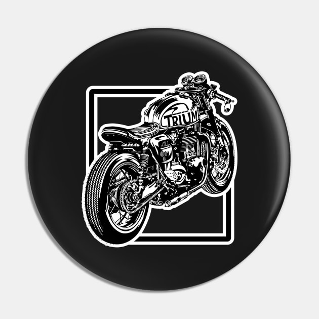 British Biker Motorcycles | Custom Vintage Cafe Racer Pin by SW-Longwave