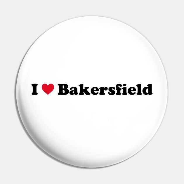 I Love Bakersfield Pin by Novel_Designs