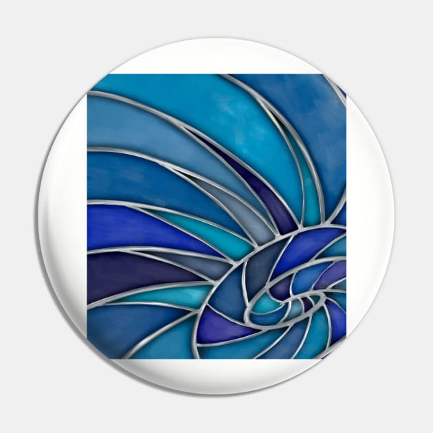 Stained Spiral Pin by ArtzeeFartzee