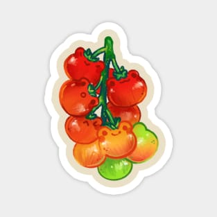 Tomato Vine Frogs Magnet