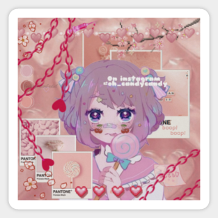 Aesthetic Anime Stickers Teepublic