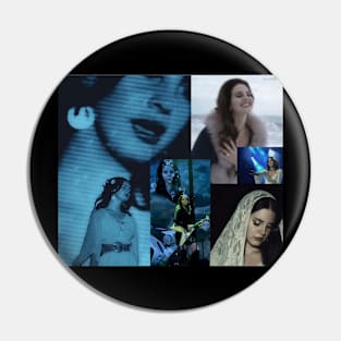 Lana Del Rey Collage Pin